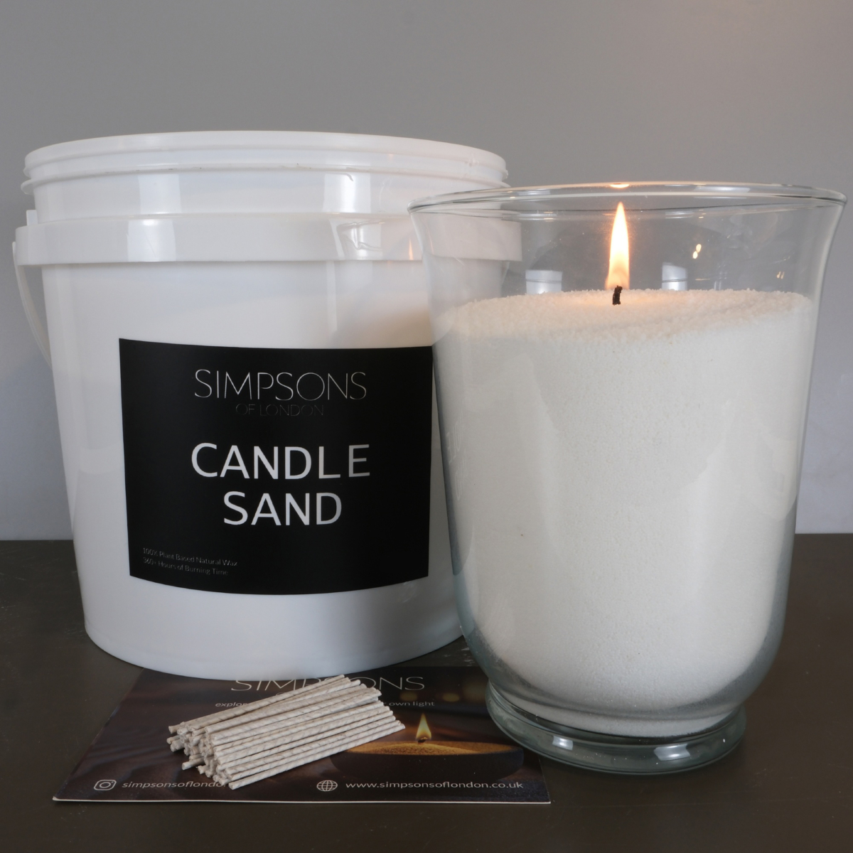 Candle Sand White 5kg Bucket