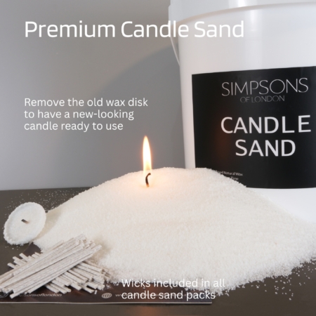 Candle Sand White 5kg Bucket - Image 2