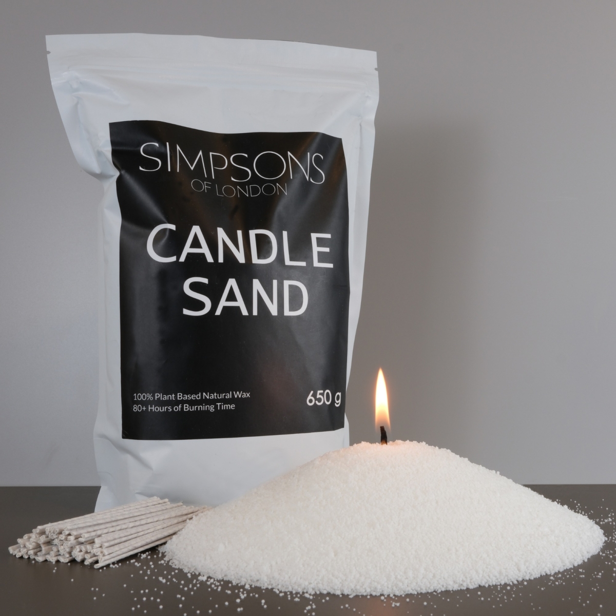 Candle Sand White 650g Pack