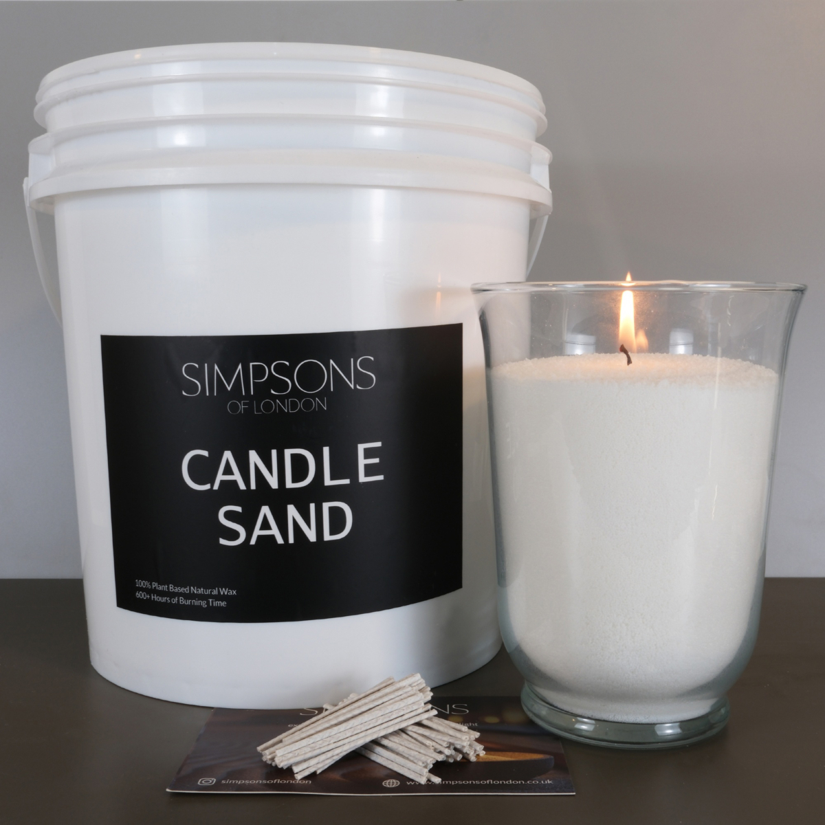 Candle Sand White 9.5kg Bucket