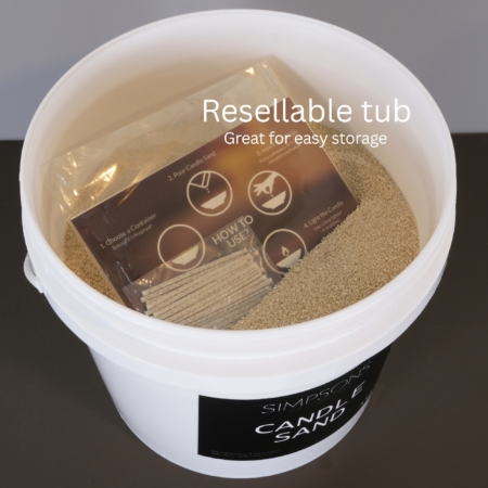 Candle Sand Natural 3kg Bucket - Image 5