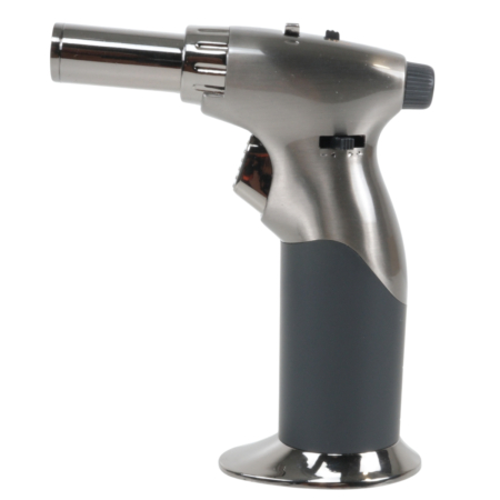 Luxury Dual Flame Gas Blow Torch Gun Metal - Image 2